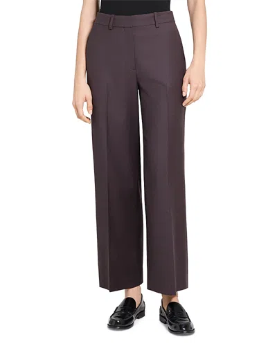 THEORY CLASSIC WOOL WIDE LEG PANTS