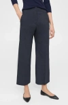 Theory Clean Terena Crop Wide Leg Linen Blend Pants
