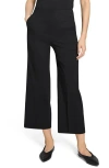 Theory Clean Terena Crop Wide Leg Linen Blend Pants