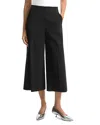 Theory Terena Cropped Wide-leg Pants In Black