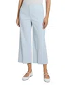 Theory Terena Cropped Wide-leg Pants In Pearl Blue
