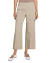 Theory Clean Terena Crop Wide Leg Linen Blend Pants In Neutral