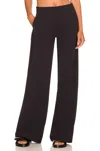 Theory Clean Terena Wide Leg Pants In Black In Black