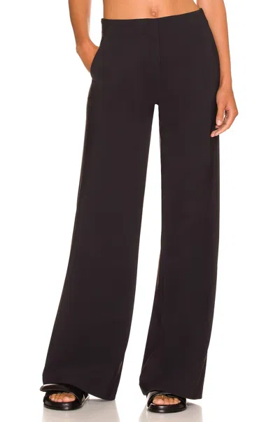 Theory Clean Terena Wide Leg Pants In Black