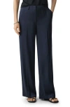 Theory Tailored High Waist Wide Leg Trousers In Black