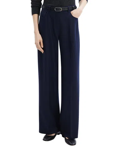 Theory Clean Wool-blend Five Pocket Jean In Black