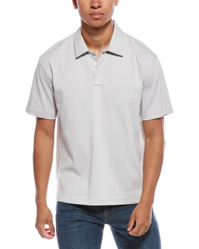 Theory Clint Polo Shirt In Gray