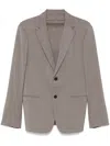 Theory Clinton Travel Motion Wool Blend Blazer In Brown