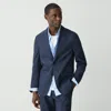 Theory Clinton Blazer In Good Linen In Blue