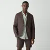 Theory Clinton Blazer In Good Linen In Brown