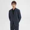Theory Clinton Blazer In Herringbone Precision Ponte In Baltic Melange