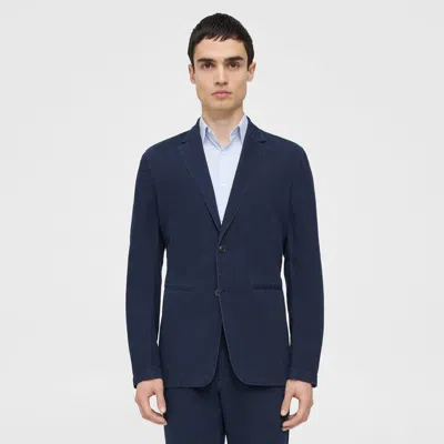 Theory Clinton Blazer In Chambray In Dark Indigo