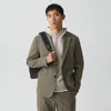 Theory Clinton Blazer In Motion Wool In Green