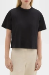 Theory Regal Merino Wool Short-sleeve Crew T-shirt In Black