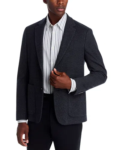 THEORY CLINTON CITY KNIT TWILL JERSEY JACKET