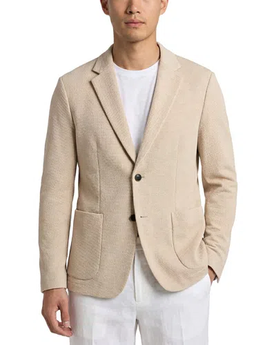 Theory Clinton Grid Blazer In Neutral