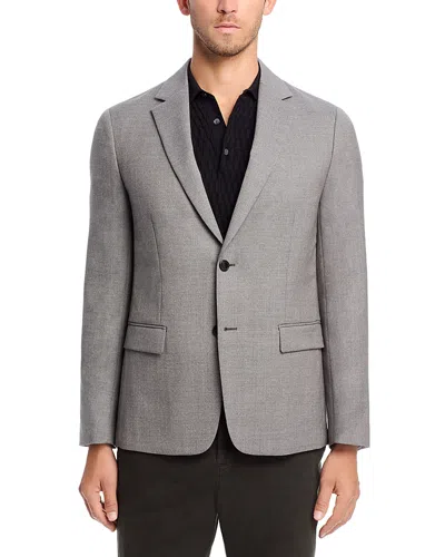 Theory Clinton Hopsack Slim Fit Wool Sport Coat In Grey Khaki Melange