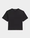 Theory Regal Merino Wool Short-sleeve Crew T-shirt In Black