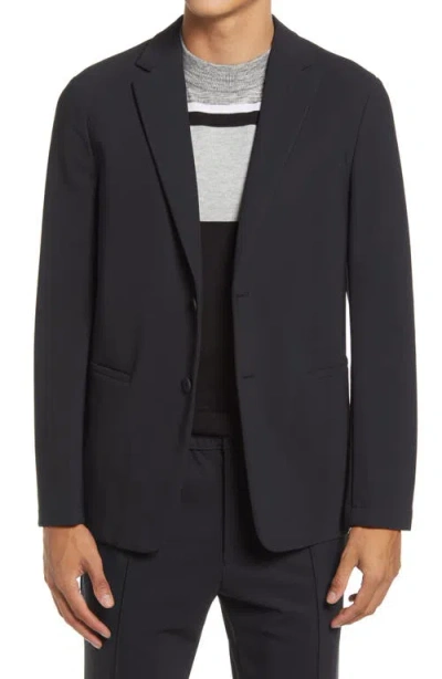 Theory Clinton Precision Ponte Knit Blazer In Blk