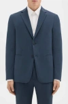Theory Clinton Precision Ponte Knit Blazer In Deep Sea Blue