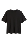 Theory Clinton Relaxed Cotton T-shirt In Black