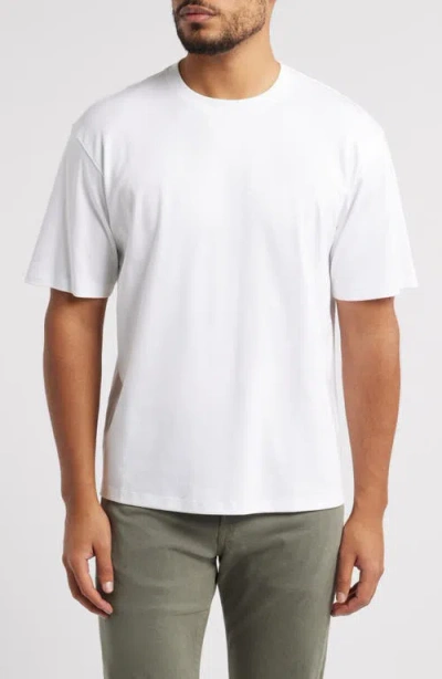 Theory Clinton Relaxed Cotton T-shirt In White