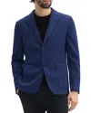 Theory Clinton Textured Wool Blend Sport Coat In Navy