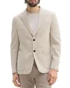 Theory Clinton Textured Jersey Slim Fit Unstructured Sport Coat In Warm Sand