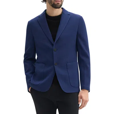 Theory Clinton Textured Wool Blend Sport Coat In Baltic