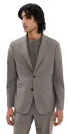 Theory Clinton Travel Jacket Walnut Melange In Walnut Melange