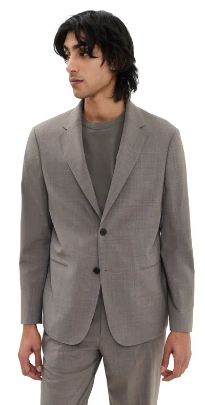 Theory Clinton Travel Jacket Walnut Melange