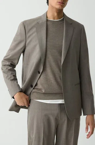 Theory Clinton Travel Motion Wool Blend Blazer In Brown