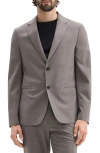 Theory Clinton Travel Motion Wool Blend Blazer In Walnut Melange