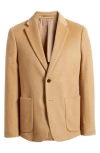 Theory Clinton Wool & Cashmere Unstructured Slim Fit Sport Coat - Exclusive In New Camel