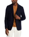 Theory Clinton Wool & Cashmere Unstructured Slim Fit Sport Coat - Exclusive In Dark Baltic