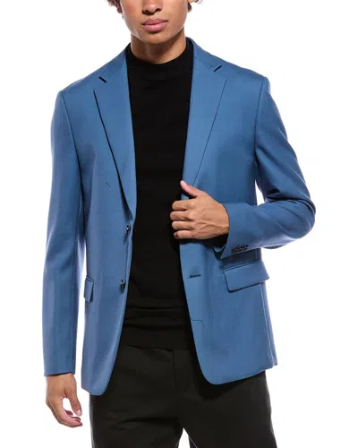 Theory Clinton Wool Blazer In Blue
