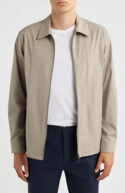 Theory Clyfford Neoteric Shirt Jacket In Neutral