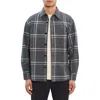 Theory Clyfford Oversize Button-up Shirt Jacket In Medium Grey Melange - Bv6