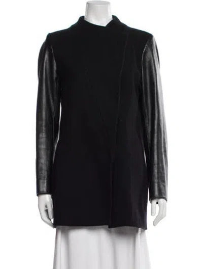 Pre-owned Theory Coat In Black