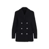 Theory Baltic Blue Recycled Wool Peacoat In Blue