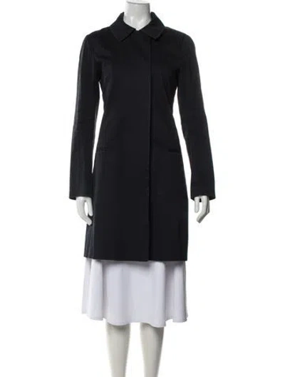 Pre-owned Theory Coat In Blue