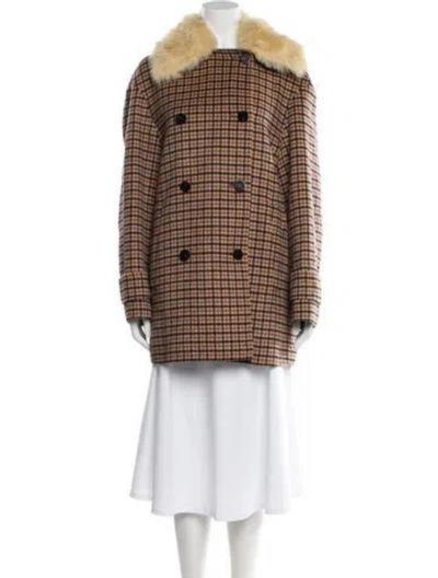 Pre-owned Theory Coat In Brown