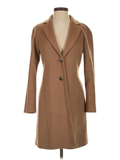Pre-owned Theory Coat In Brown
