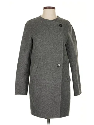 Pre-owned Theory Coat In Gray