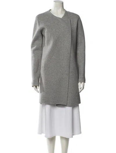 Pre-owned Theory Coat In Gray
