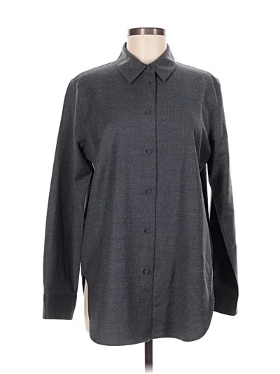 Pre-owned Theory Coat In Gray