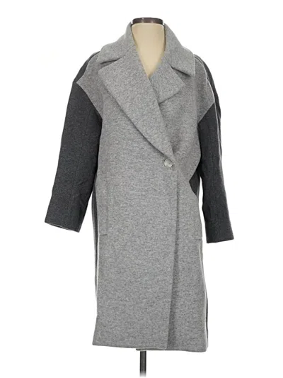 Pre-owned Theory Coat In Gray