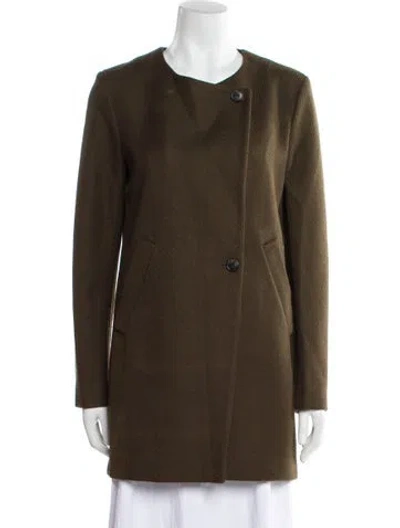 Pre-owned Theory Coat In Green