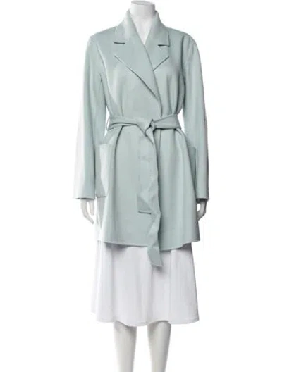 Pre-owned Theory Coat In Green
