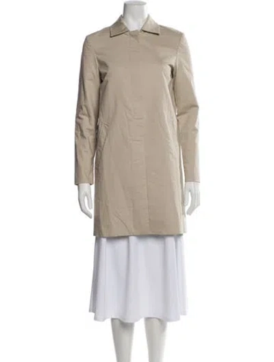 Pre-owned Theory Coat In Neutral